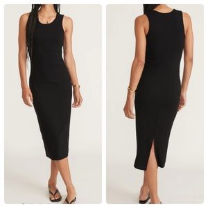 Marine Layer Black Midi Dress